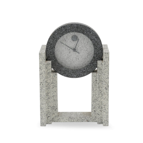 Speckled Gray Architectural Desk Clock