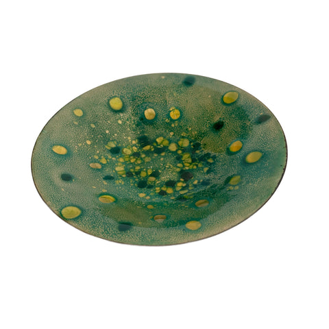 Green & Yellow Ceramic Decorative Bowl