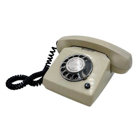 German Beige Rotary Telephone
