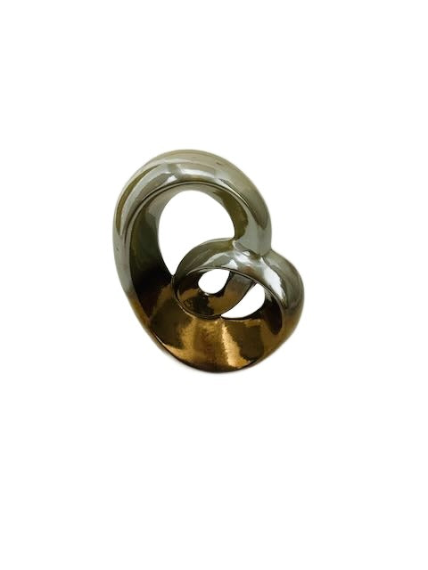 Two-Tone Abstract Intertwined Sculpture