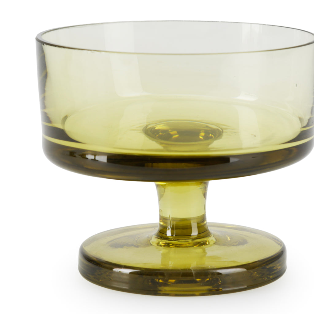Olive Green Glass Bowl
