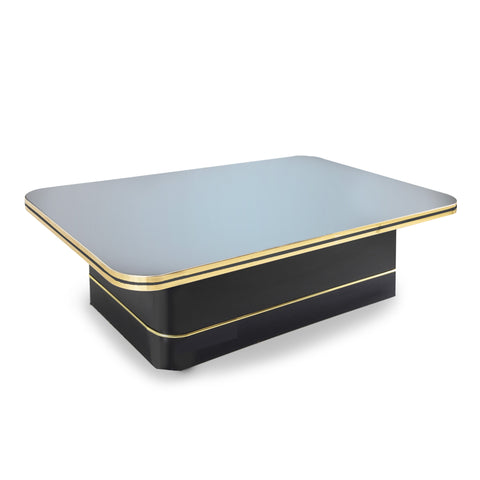 Black and Gold Mirror Coffee Table
