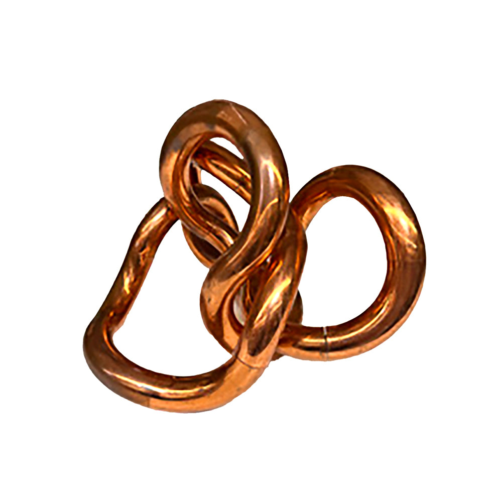 Acrylic Faux Metal Bronze Loop Sculpture (A+D)