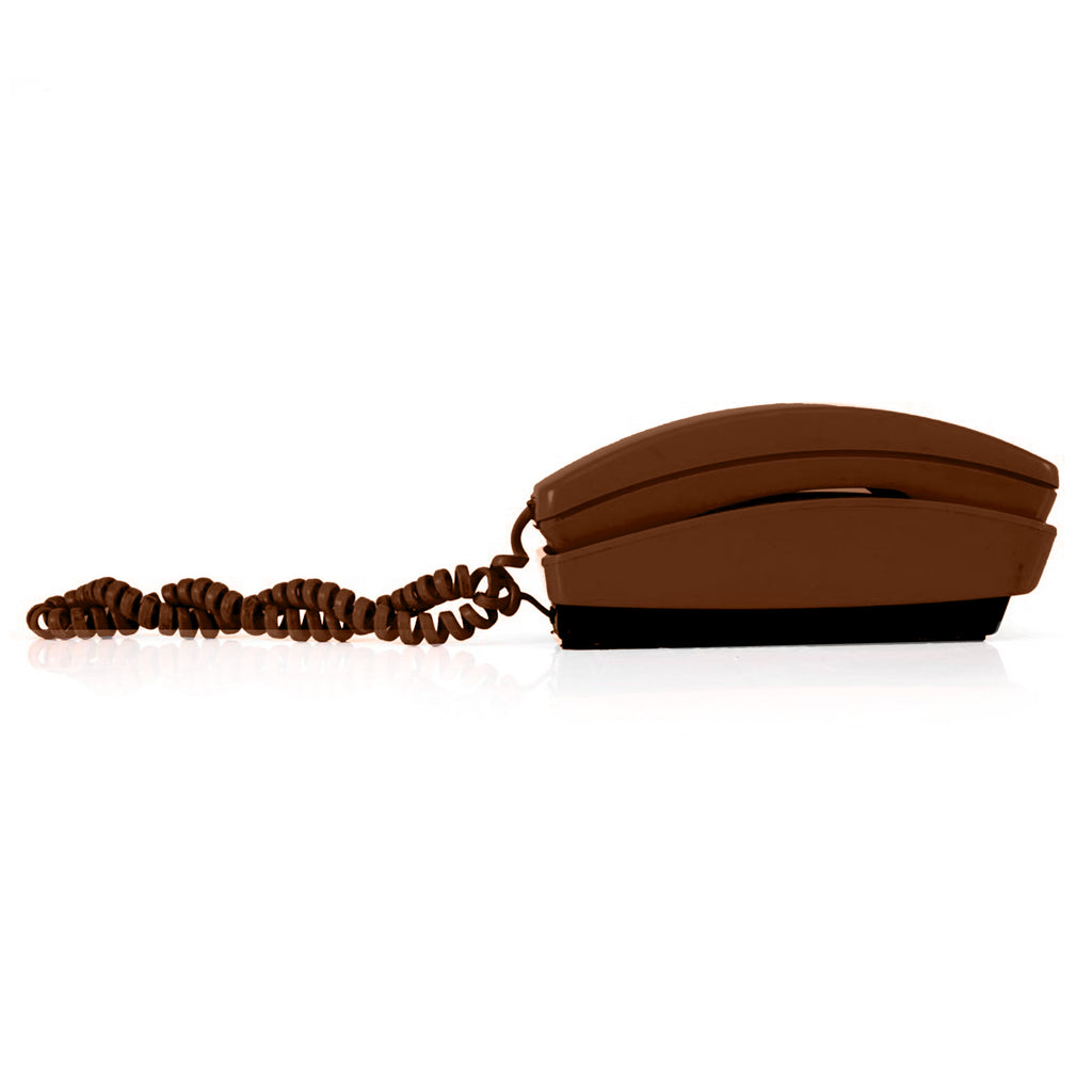 Brown Corded Phone