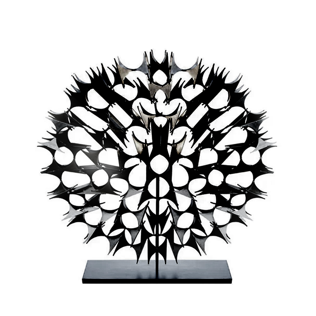 Metal Circle Table Sculpture