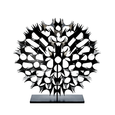 Metal Circle Table Sculpture