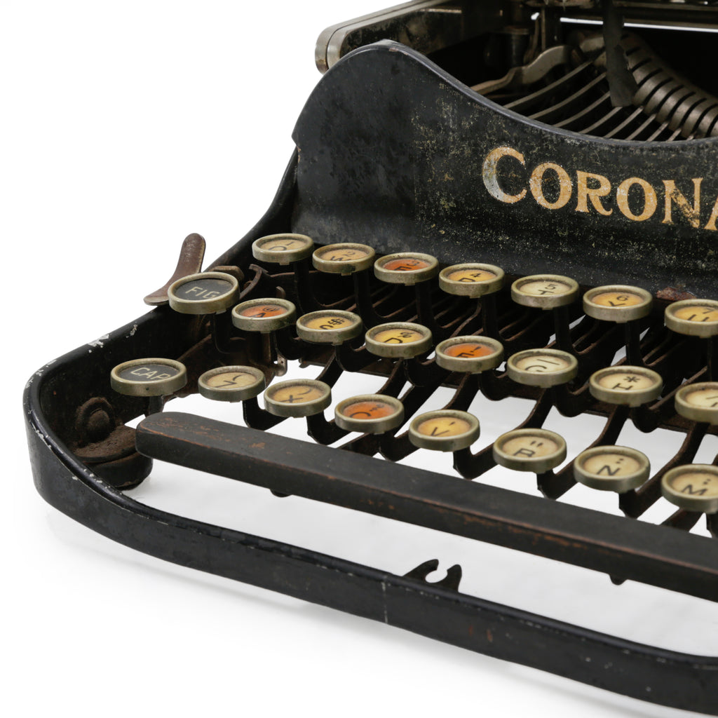 Distressed Black Metal Corona Typewriter