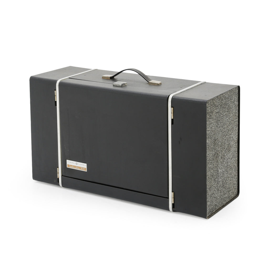 GE Dark Gray Turntable with Detachable Speakers