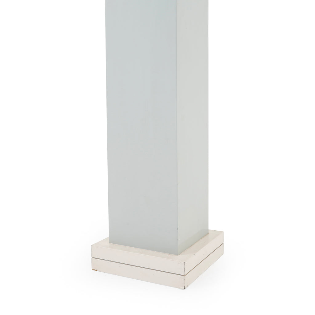 Geometric Layered Mint Green and Gray Pedestal