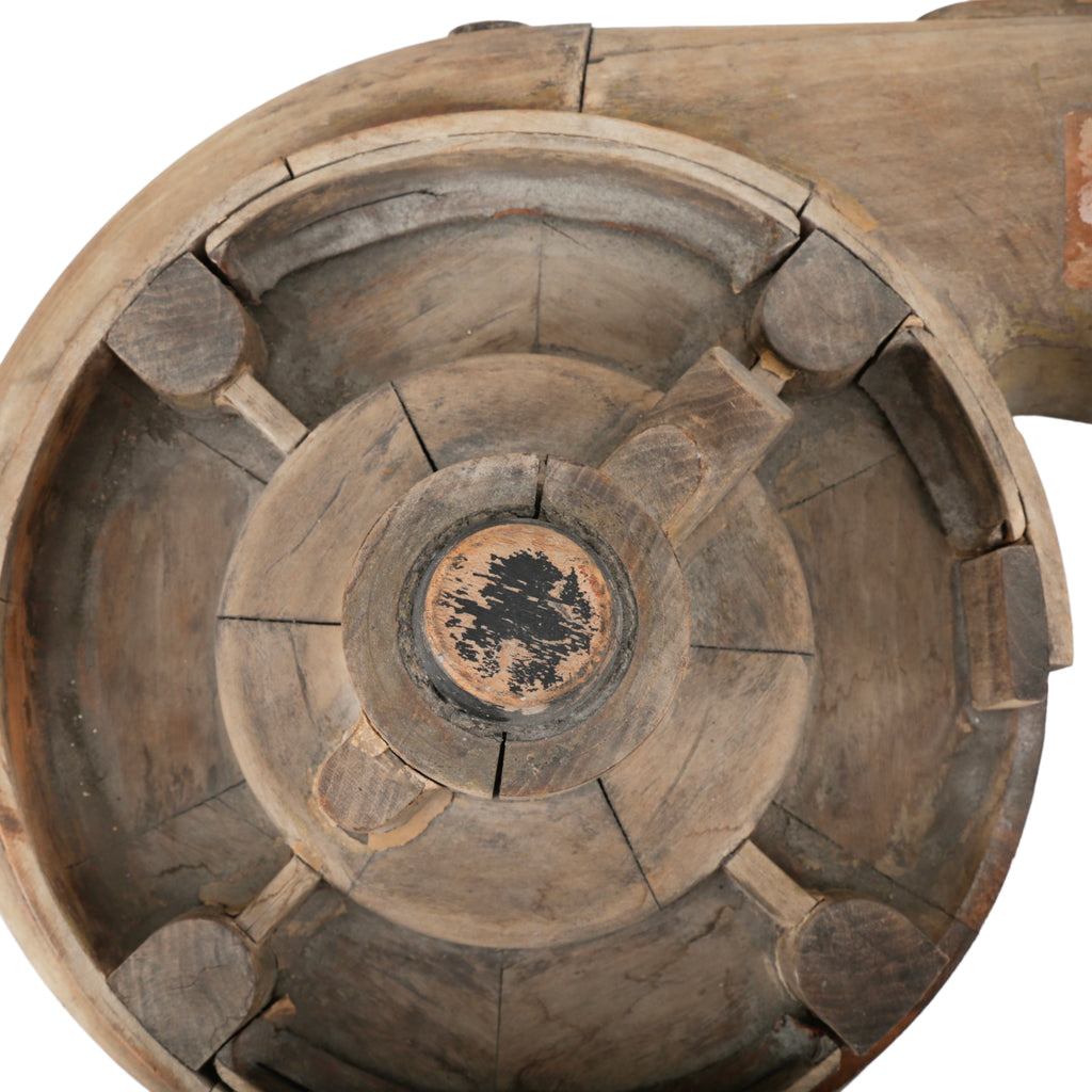 Distressed Natural Wood Industrial Prop