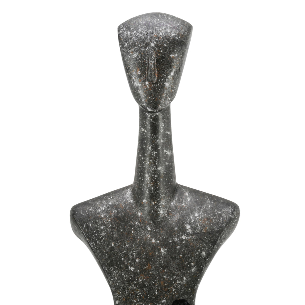 Dark Gray Textured Brutalist Sculptures