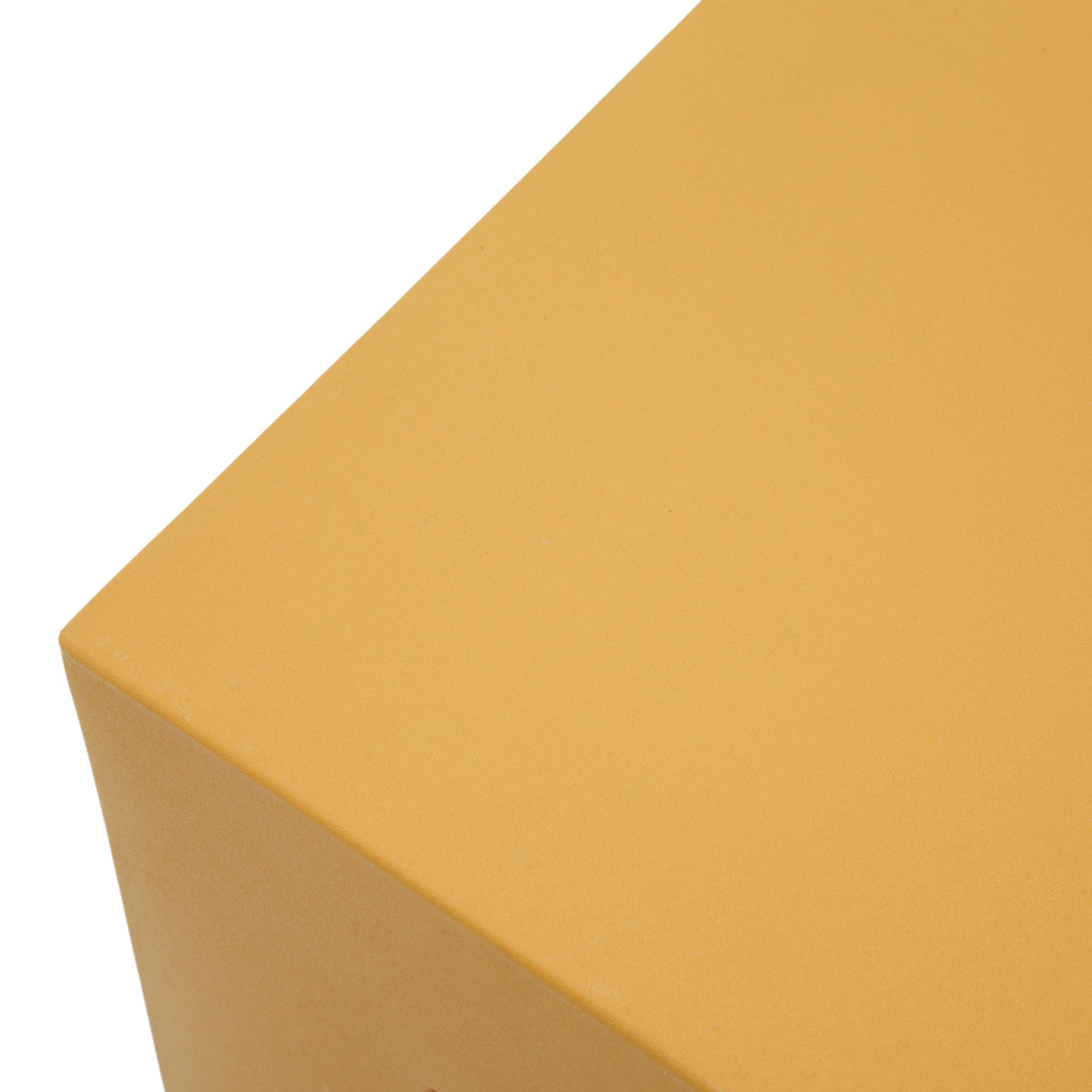Yellow & Orange Minimalist Geometric Block Stool