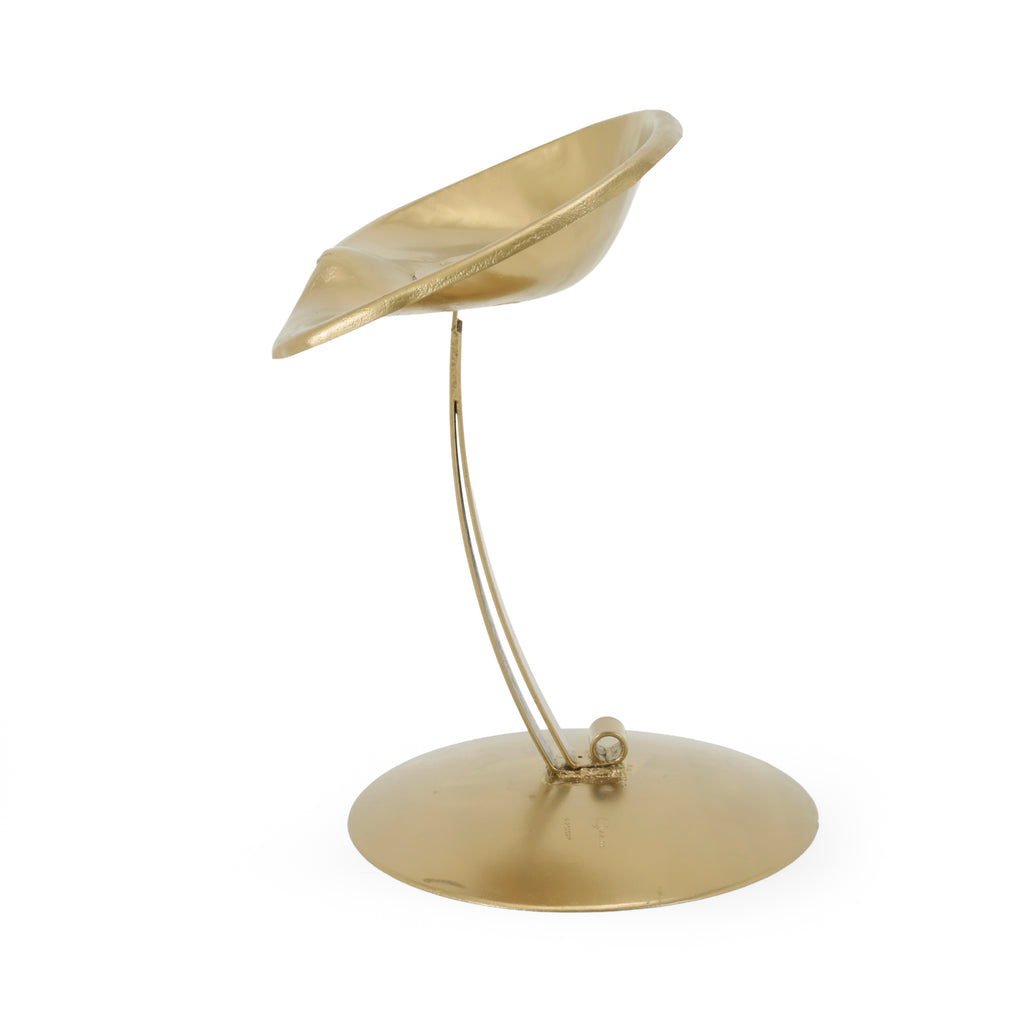 Gold Metal Tractor Seat Stool