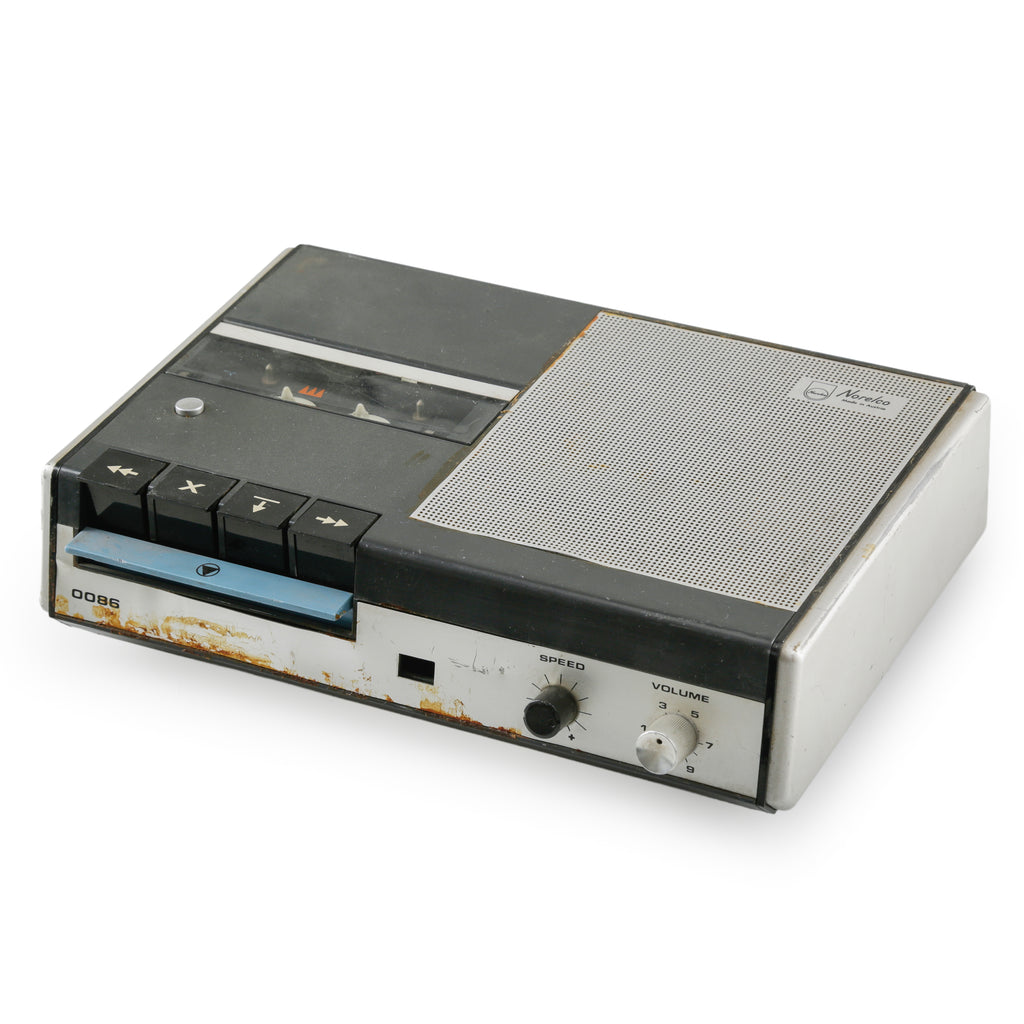 Silver and Black Philips Norelco Cassette Recorder