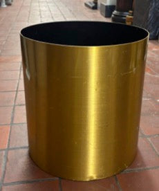 Gold Metal Floor Planter