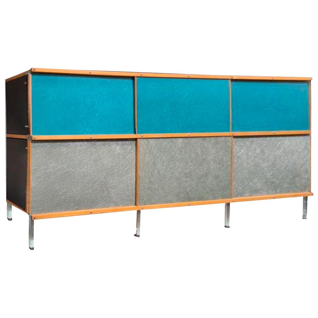 Case Study Storage Unit with Blue Doors