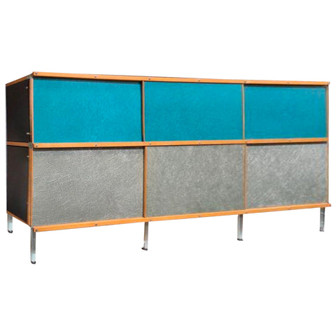 Case Study Storage Unit with Blue Doors