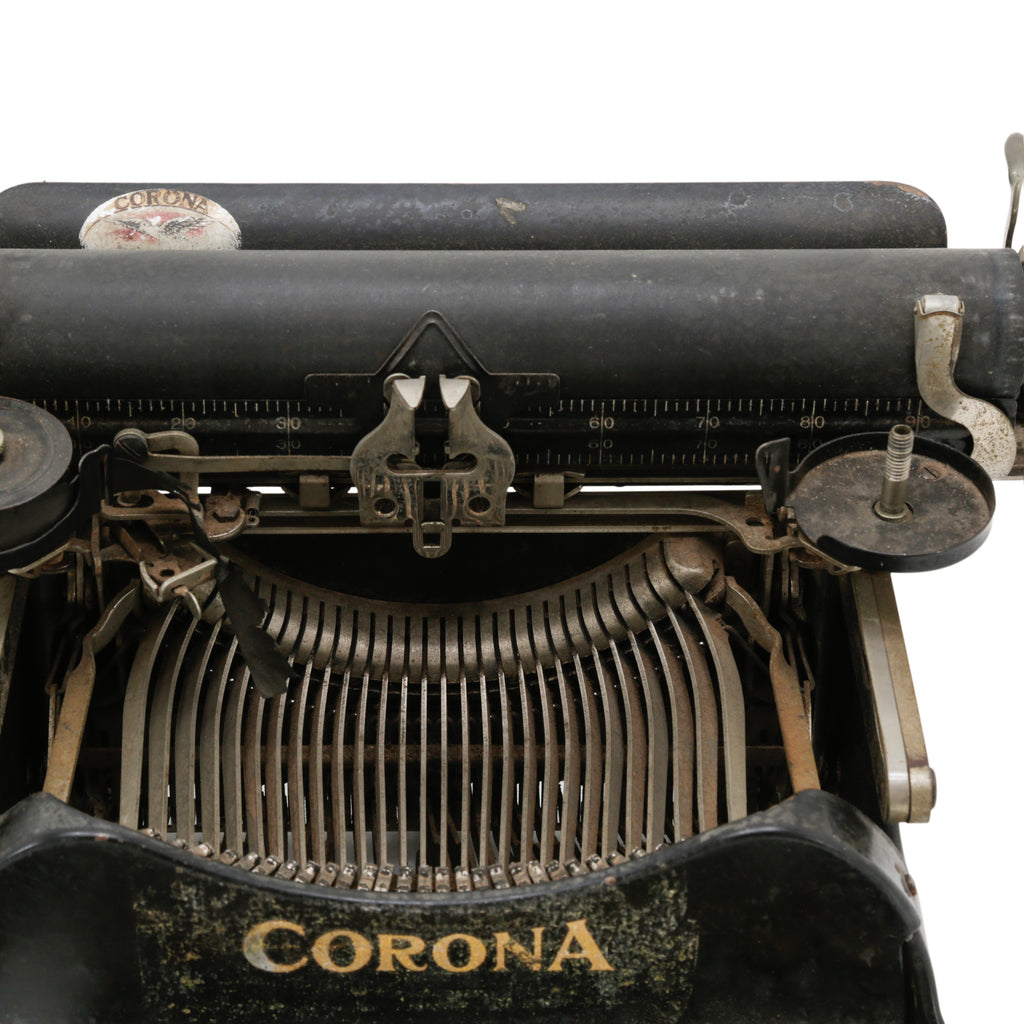 Distressed Black Metal Corona Typewriter