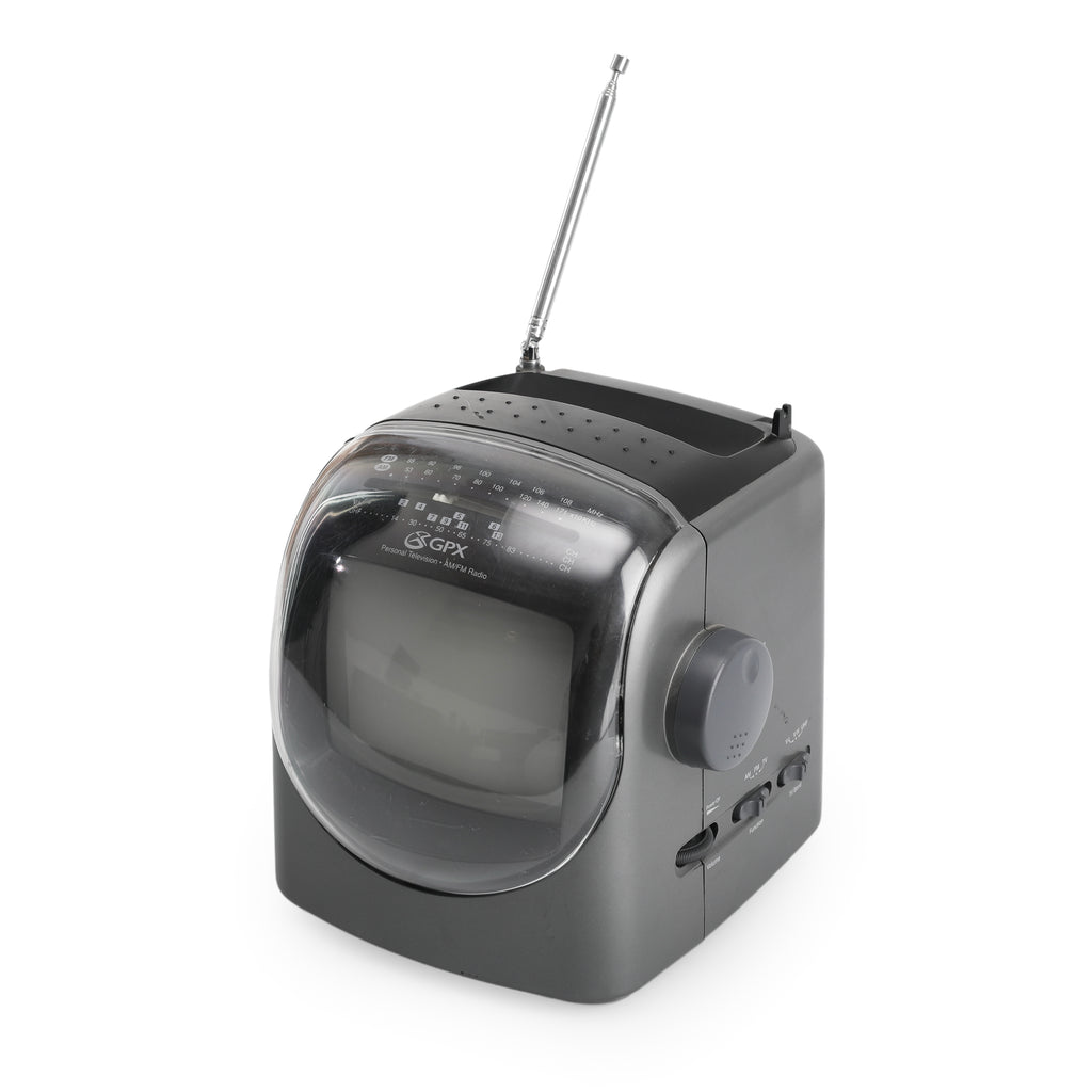 Gray Portable Personal Television with AM/FM Radio