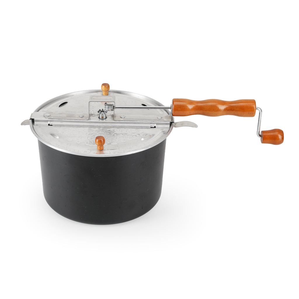 Black Stovetop Popcorn Maker