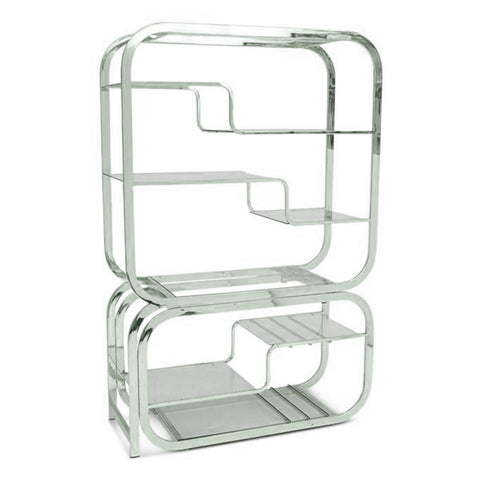 Chrome Multi Tier Vintage Shelf Unit