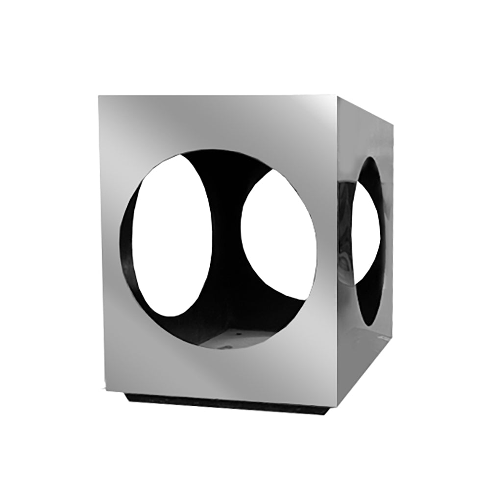 Chrome Pedestal with Holes