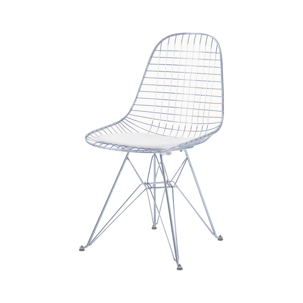 Chrome Wire Chair on Eiffel Base