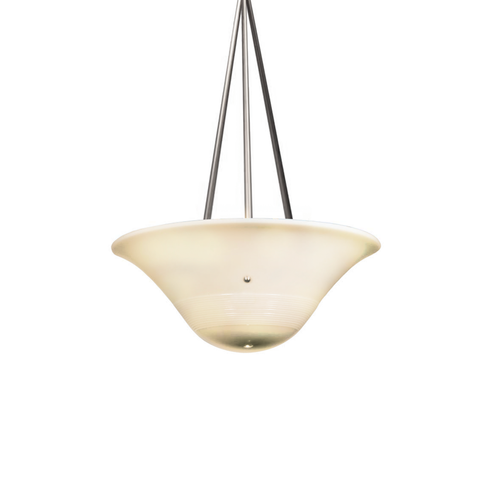 Glass Curved Hanging Dish Lamp