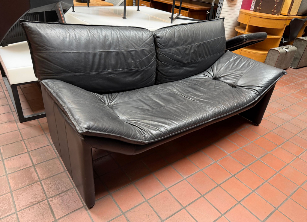 Black Leather Loveseat