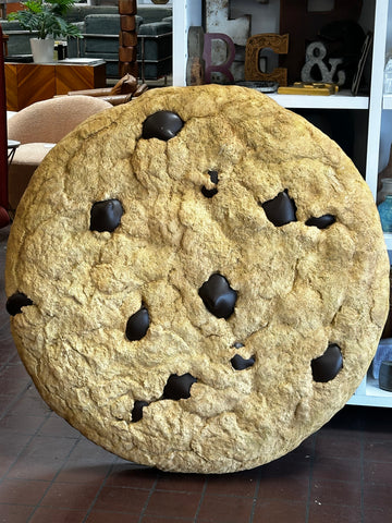 Oversized Faux Golden Brown Chocolate Chip Cookie Prop