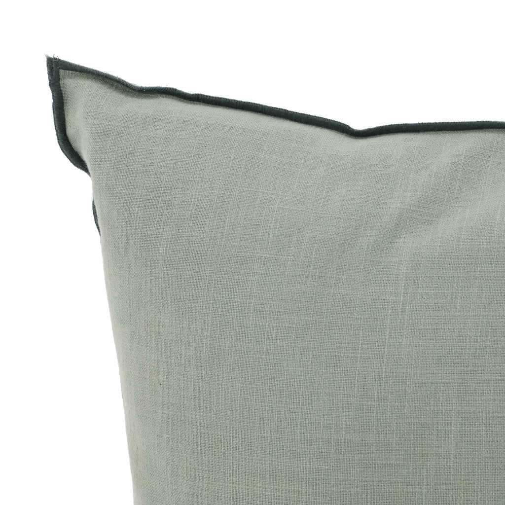 Sage Green Linen Throw Pillow