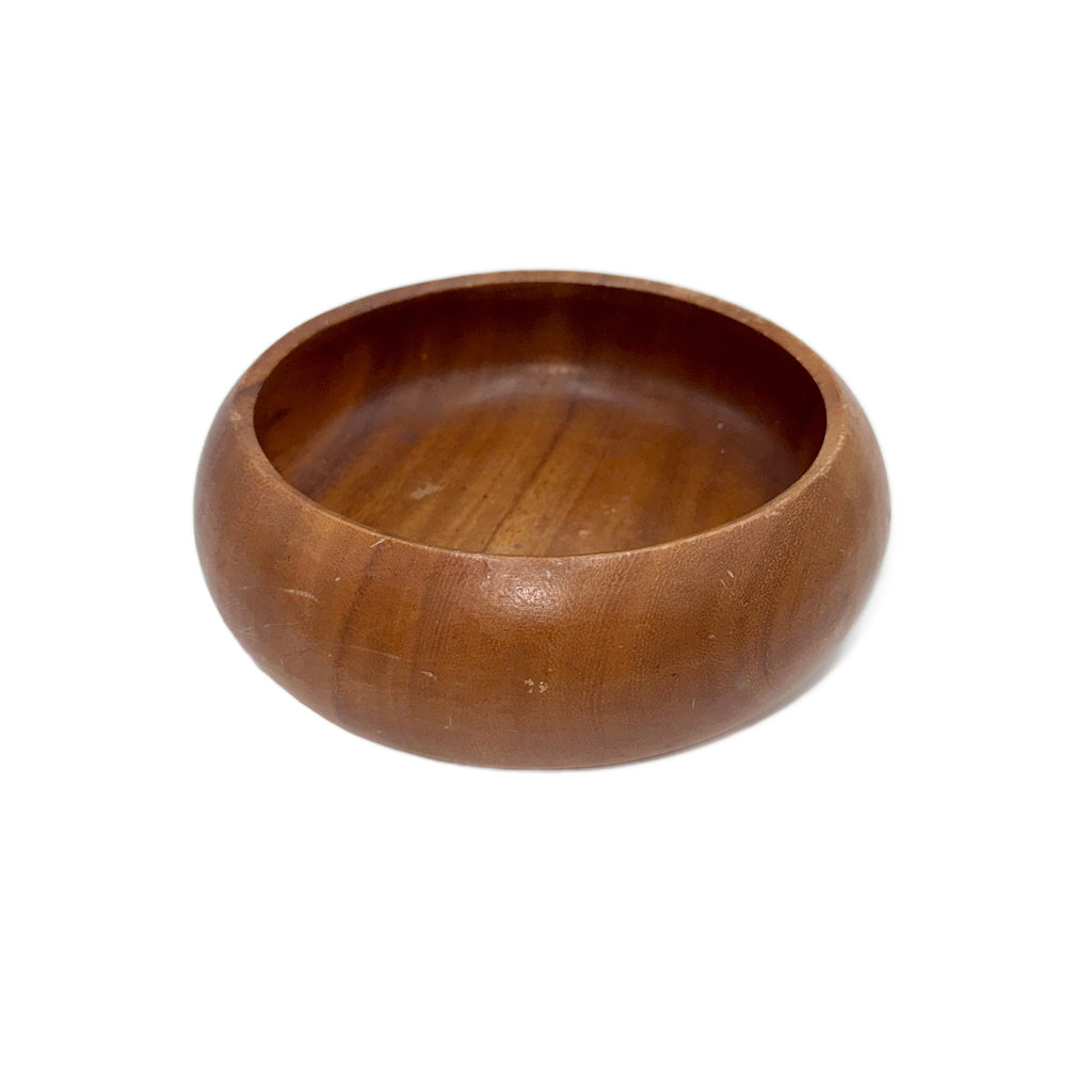 Round Wood Decorative Bowl