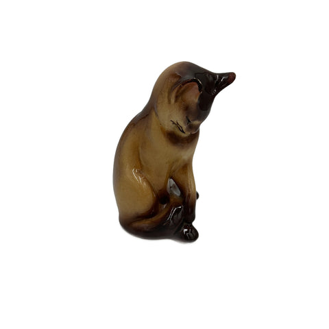 Ceramic Siamese Cat Figurine