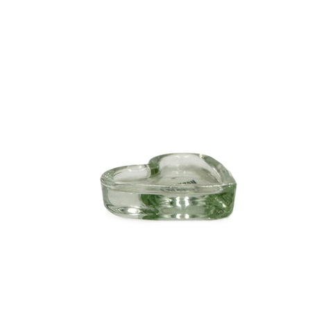 Clear Glass Heart Shaped Trinket Dish