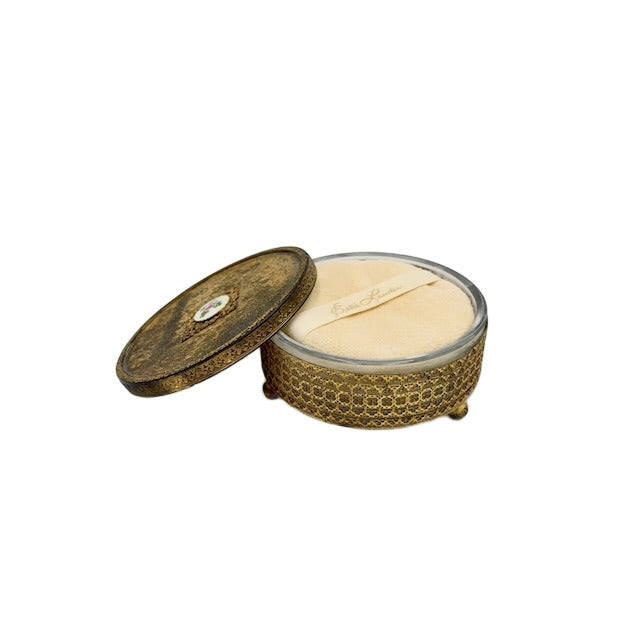 Bronze & Glass Powder Box