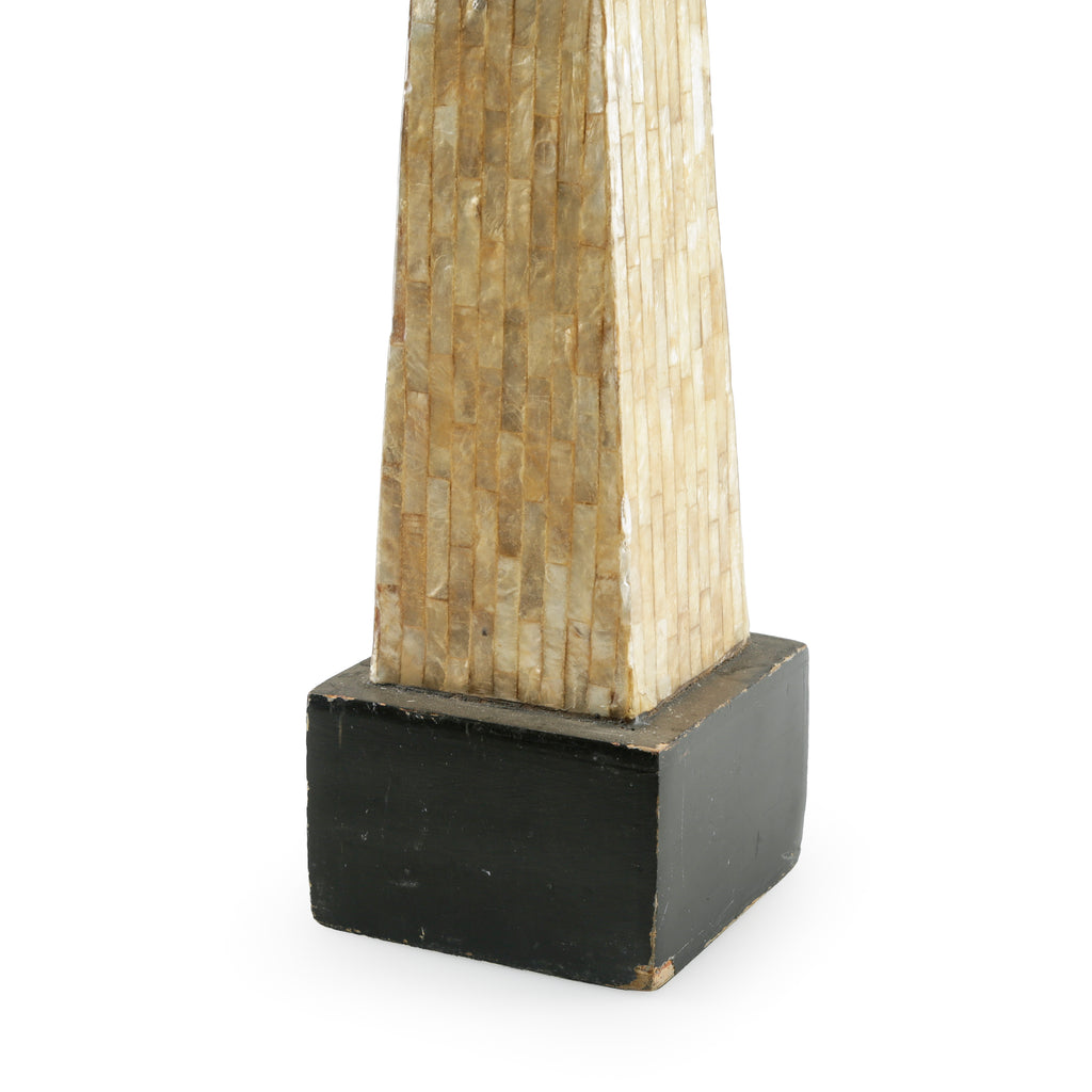 Cream Mother-of-Pearl Obelisk