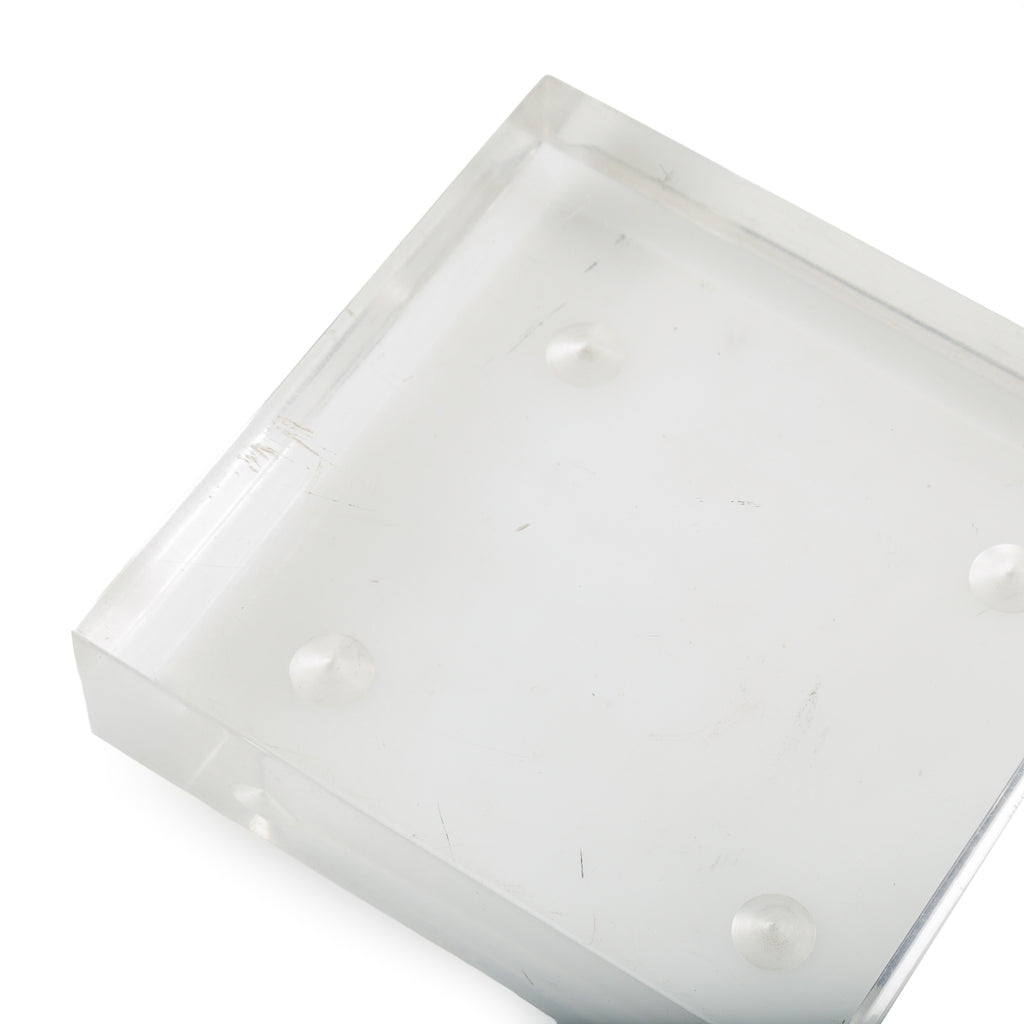 Clear Acrylic Rectangular Base / Coaster with Raised Feet