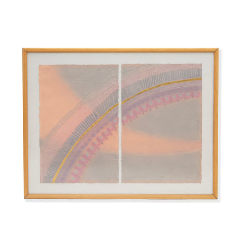 9504 (A+D) Framed Abstract Textured Artwork (56" x 46")
