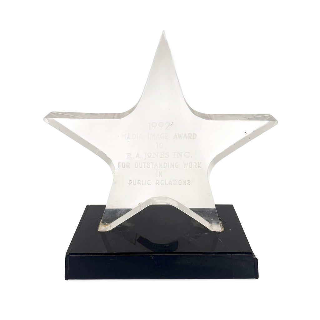 Etched Glass Star Award
