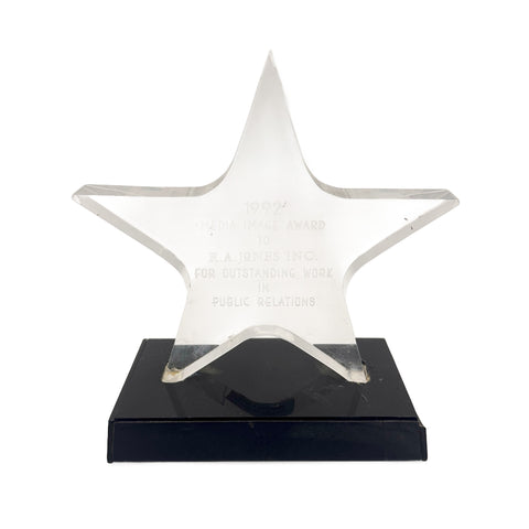 Etched Glass Star Award