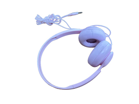 Lavender Plastic Wired Over-Ear Headphones