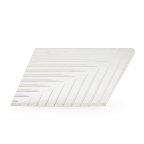 Clear Acrylic Stepped Decorative Sculpture