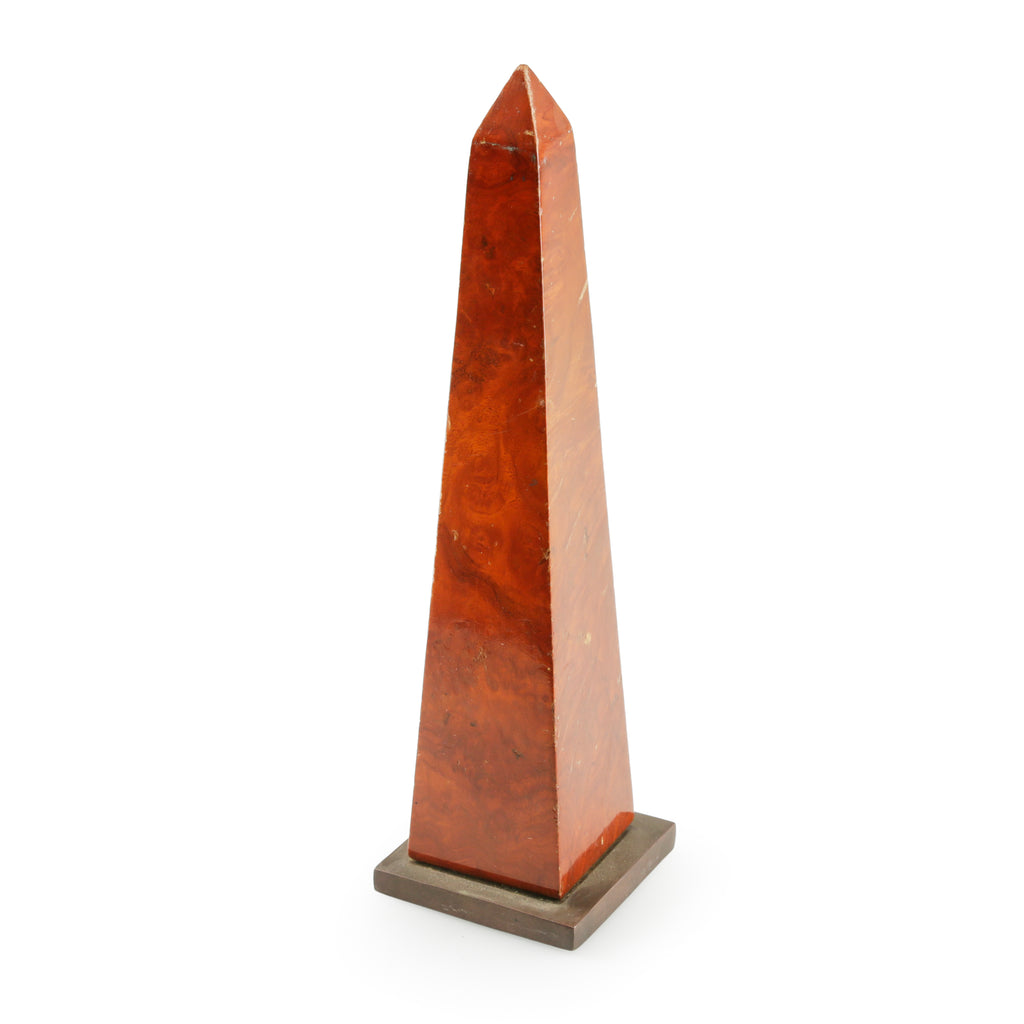 Reddish Brown Obelisk with Dark Base