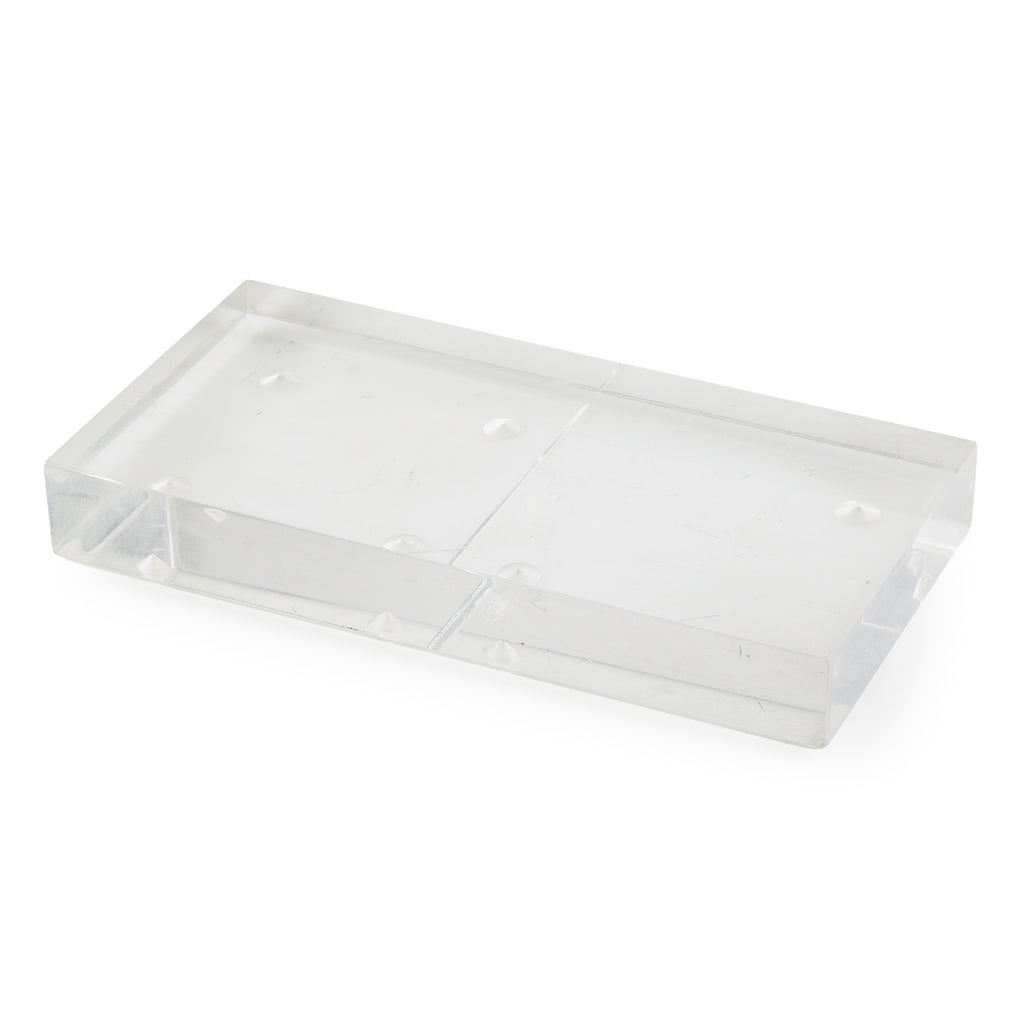 Clear Acrylic Rectangular Base / Coaster with Raised Feet