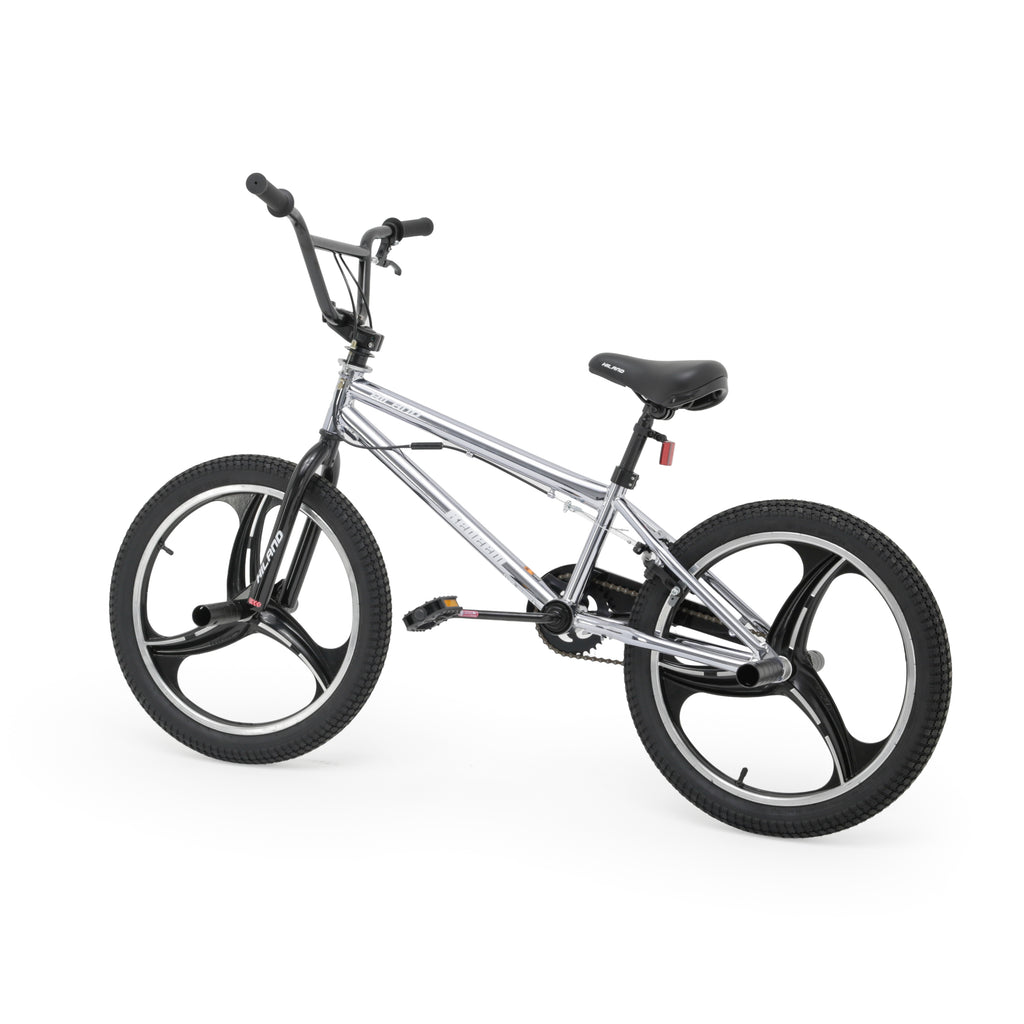Chrome BMX Bicycle with Black Mag Wheels