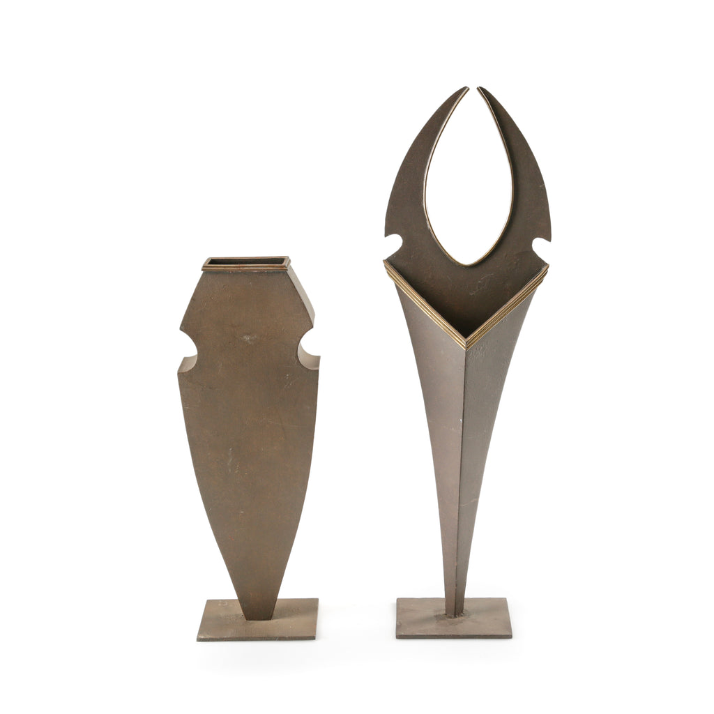 Bronze Abstract Decorative Vases