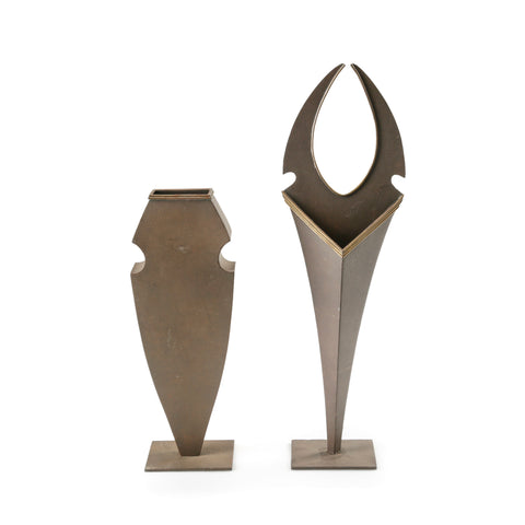Bronze Abstract Decorative Vases