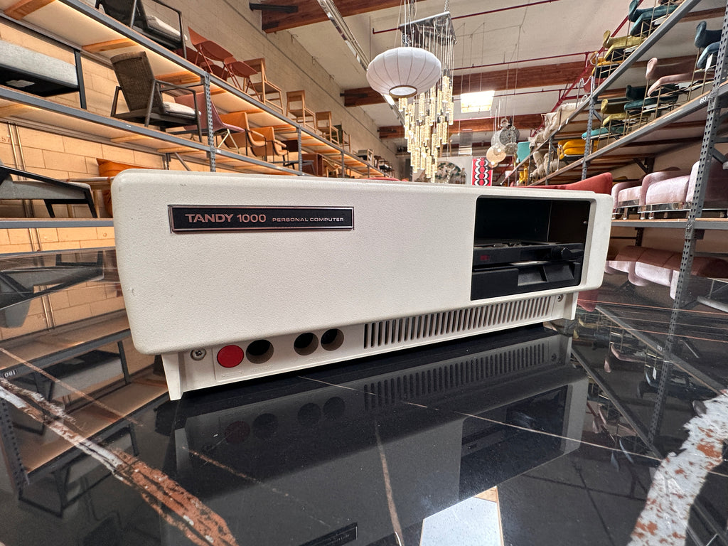 Vintage Beige Tandy 1000 Personal Computer with Floppy Drives