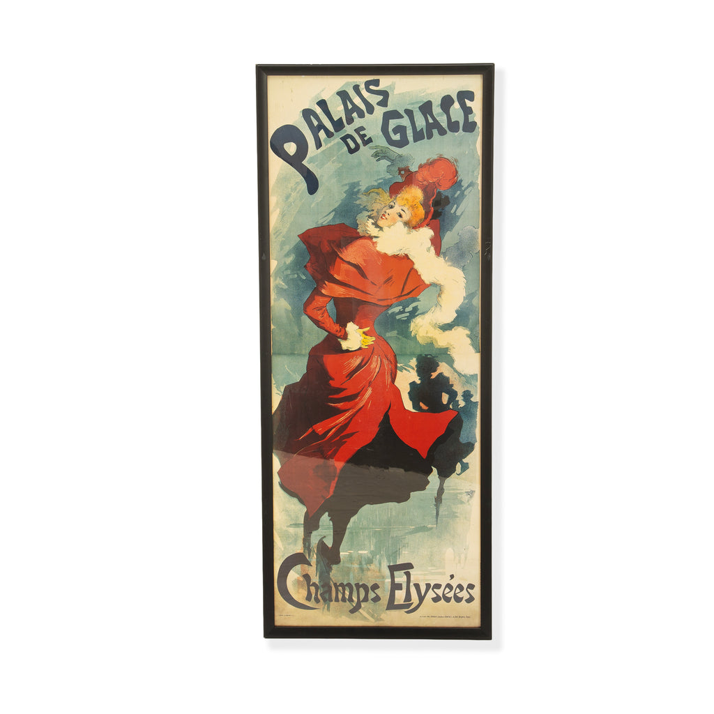29218 (A+D) Framed Art Nouveau 'Palais de Glace' Poster (20" x 50")