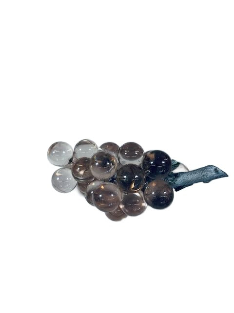 Clear Glass Grape Sculpture